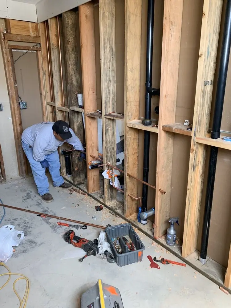 Commercial rough-in plumbing for Water Heater Replacement in Biltmore Park